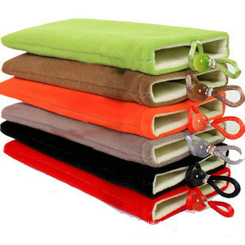 1Pc Flannelette Mobile Phone Bag Power Bank Protective Case Cover 3Size Charger Cable Protector Sleeve Power Bank Accessories