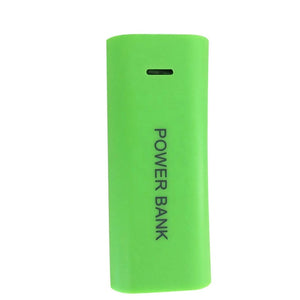 Candy Color Fashion 5600mAh 2X short hair18650 USB Power Bank Battery Charger Case DIY Box For iPhone for 18650 Batteries