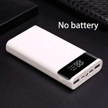 Load image into Gallery viewer, Micro Type C USB Ports DIY Powerbank Case 18650 Battery LED Light Charging Digital Display Power bank Kit Parts External Charger