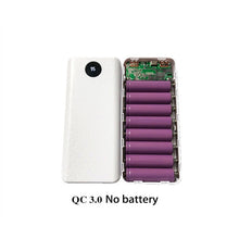 Load image into Gallery viewer, QC 3.0 Fast Charging USB Power Bank Battery Charger Box LED Digital Display Light 8*18650 Battery Charger Box for Huawei Iphone